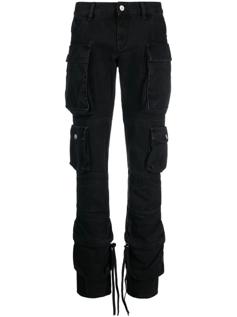 The Attico mid-rise straight-leg jeans - Black - zdjęcie produktu nr 1