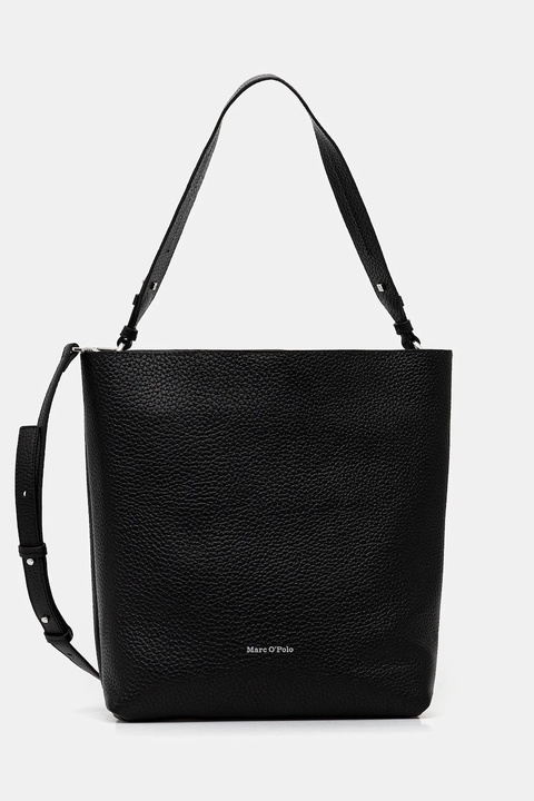 Marc O'Polo torebka skórzana kolor czarny 5000009282 - zdjęcie produktu nr 1