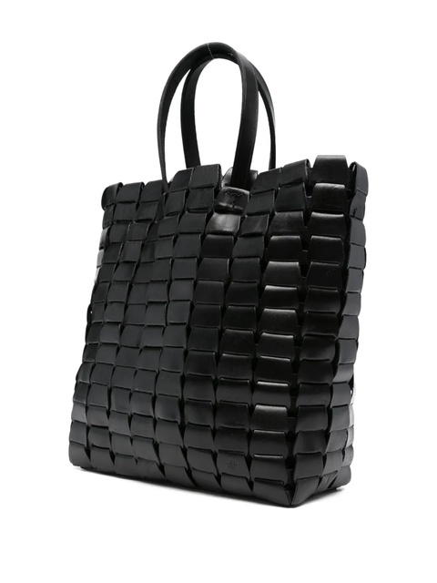 DRAGON DIFFUSION leather woven tote bag - Black - zdjęcie produktu nr 2