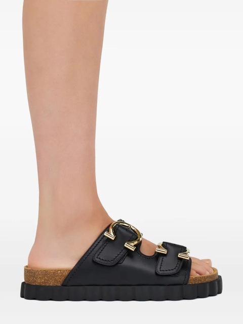 Ferragamo Gancini buckle sandals - Black - zdjęcie produktu nr 2