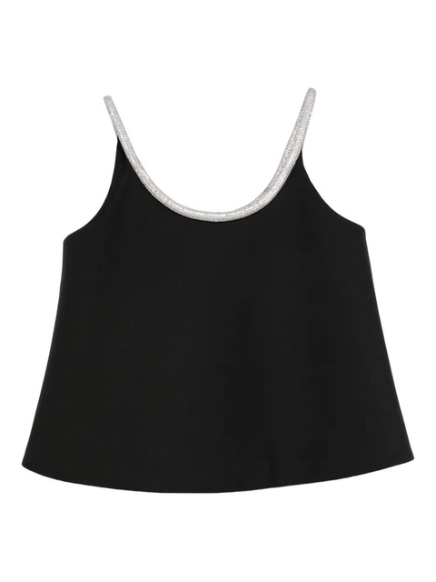 Róhe A-line appliqué-detail top - Black - zdjęcie produktu nr 1