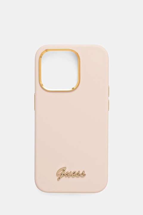Guess etui na telefon iPhone 15 Pro 6.1" kolor różowy GUHCP15LSMBSLP - zdjęcie produktu nr 1