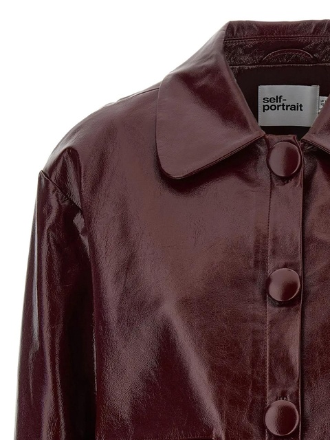Self-Portrait cropped jacket - Red - zdjęcie produktu nr 2