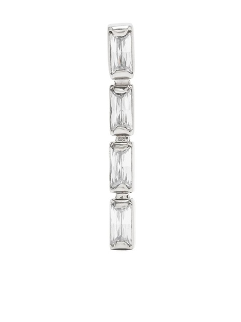 Jil Sander crystal-embellished single earring - Silver - zdjęcie produktu nr 1