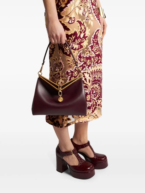 ETRO medium Vela leather shoulder bag - Red - zdjęcie produktu nr 2