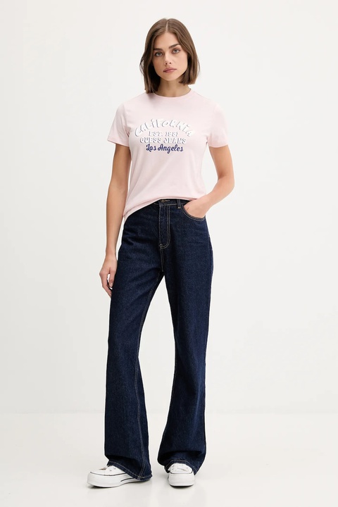 Guess Jeans t-shirt damski kolor różowy W5YI23 J1314 - zdjęcie produktu nr 2