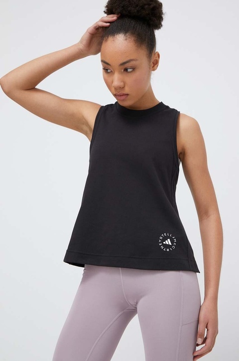 adidas by Stella McCartney top damski kolor czarny IB6857 - zdjęcie produktu nr 1