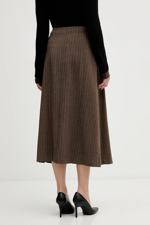 Hoss Intropia spódnica kolor brązowy midi rozkloszowana 8422466 - zdjęcie produktu nr 2