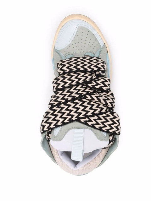 Lanvin Curb lace-up sneakers - Blue - zdjęcie produktu nr 2