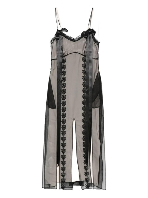 Simone Rocha multi-split maxi dress - Black - zdjęcie produktu nr 1