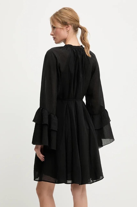 Answear.LAB sukienka kolor czarny mini rozkloszowana - zdjęcie produktu nr 2