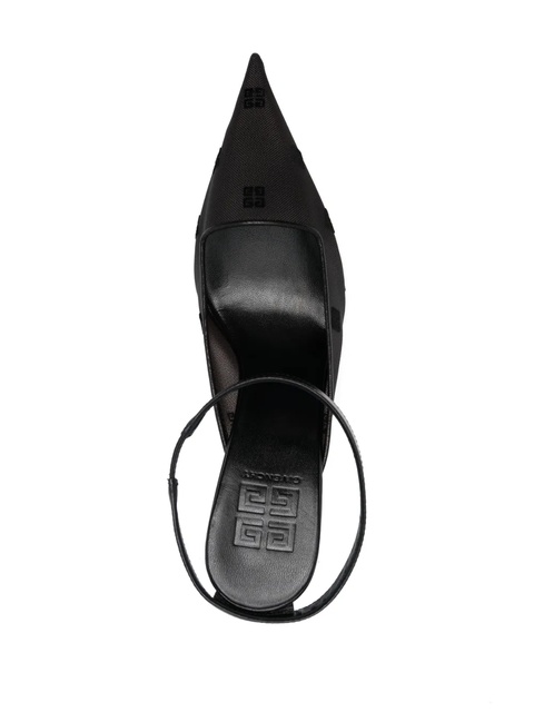 Givenchy 100mm logo-embroidered mules - Black - zdjęcie produktu nr 1