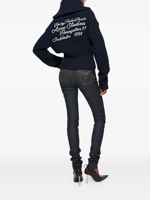 Acne Studios half-zip jumper - Blue - zdjęcie produktu nr 2