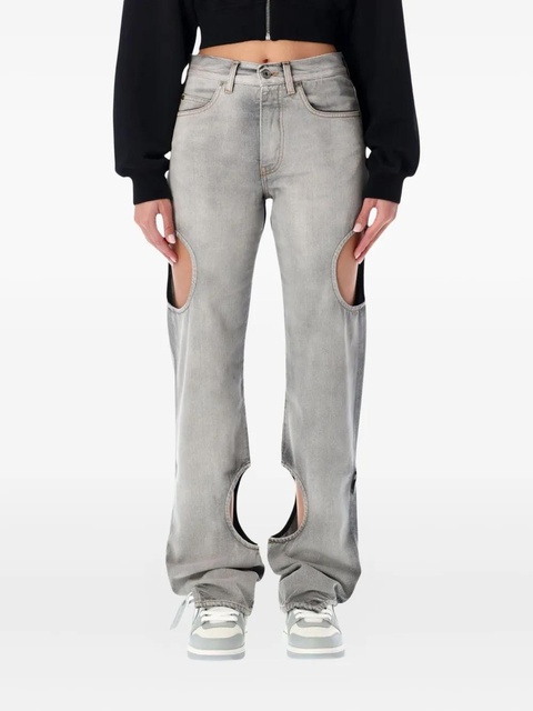 Off-White Meteor cut-out jeans - Grey - zdjęcie produktu nr 2