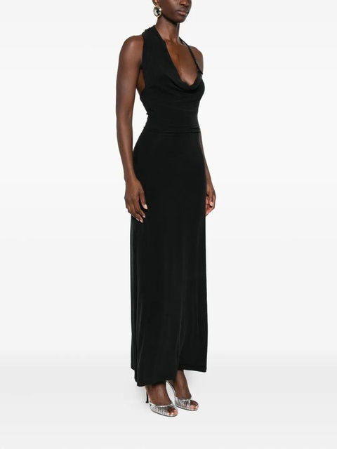 Aya Muse halterneck cowl dress - Blue - zdjęcie produktu nr 2