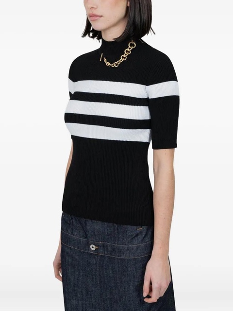Jean Paul Gaultier chain-embellished ribbed top - HERITAGE WHITE - zdjęcie produktu nr 2