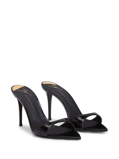 Giuseppe Zanotti Intriigo patent 90mm sandals - Black - zdjęcie produktu nr 2