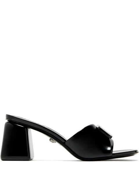 Versace 70mm appliqué sandals - Black - zdjęcie produktu nr 1