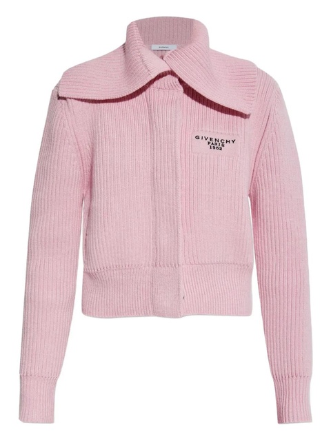 Givenchy ribbed-knit cardigan - Pink - zdjęcie produktu nr 1
