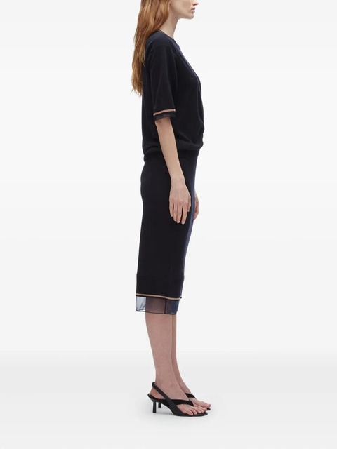 3.1 Phillip Lim twist-detail wool dress - Blue - zdjęcie produktu nr 2