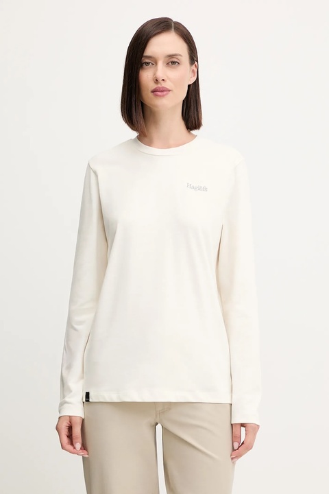 Haglöfs longsleeve damski kolor beżowy 607663 - zdjęcie produktu nr 1