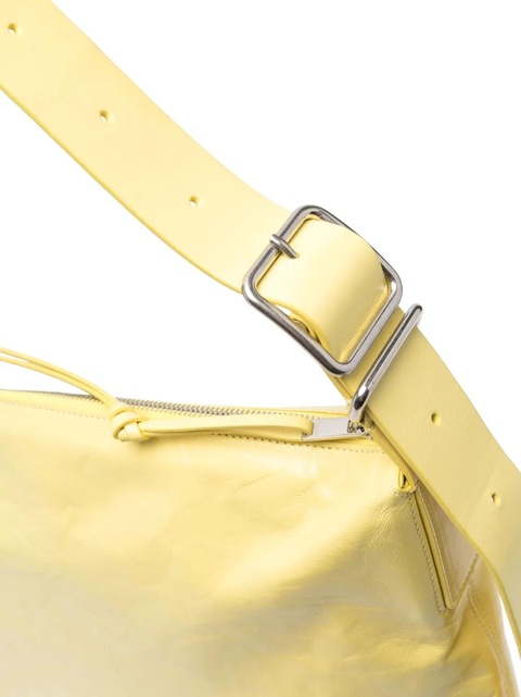 Jil Sander polished-finish leather tote bag - Yellow - zdjęcie produktu nr 2