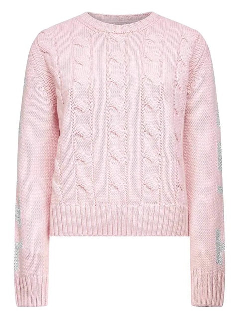 MC2 Saint Barth long-sleeve cable-knit sweater - Pink - zdjęcie produktu nr 1