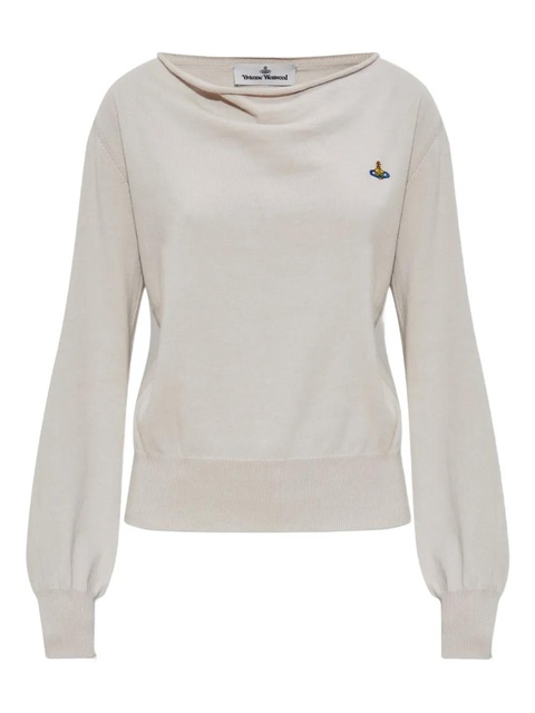 Vivienne Westwood orb-embellished boat-neck sweater - Neutrals - zdjęcie produktu nr 1