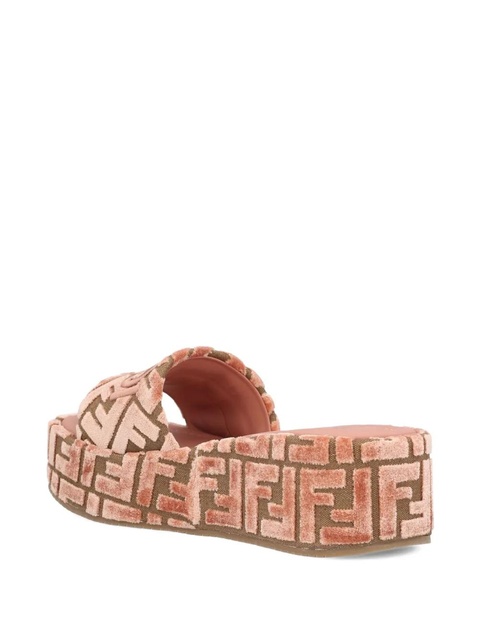 FENDI 60mm Sunshine FF-jacquard platform sandals - Pink - zdjęcie produktu nr 2