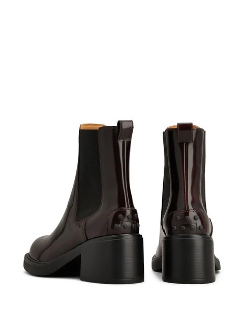 Tod's 60mm leather Chelsea boots - Red - zdjęcie produktu nr 1