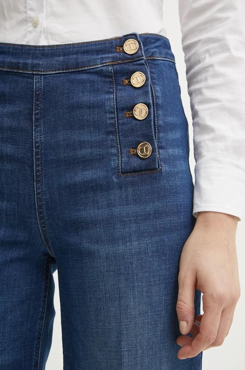 Twinset jeansy damskie kolor niebieski 251TP2574 - zdjęcie produktu nr 2