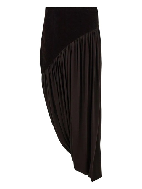 Ferragamo stretch draped skirt - Brown - zdjęcie produktu nr 1