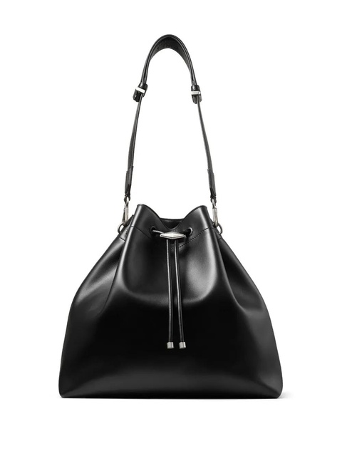 Jimmy Choo Cinch L leather bucket bag - Black - zdjęcie produktu nr 1