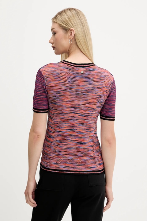 Desigual t-shirt AFRICA damski kolor pomarańczowy 25WWTF05 - zdjęcie produktu nr 2