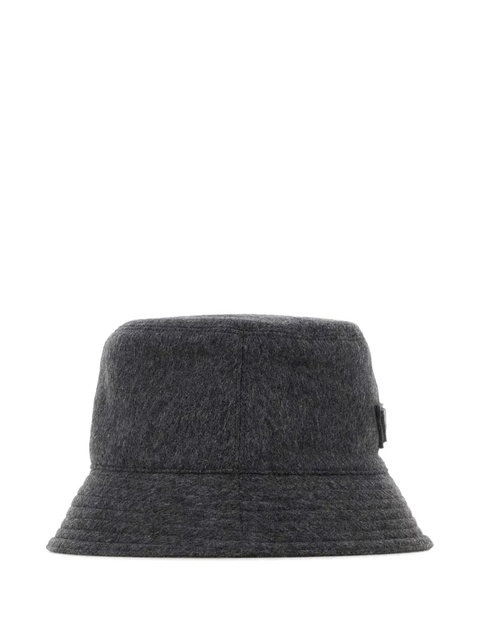 Prada logo bucket hat - Grey - zdjęcie produktu nr 1