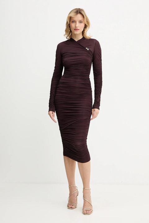 Elisabetta Franchi sukienka kolor fioletowy maxi dopasowana AB88857E2 - zdjęcie produktu nr 1