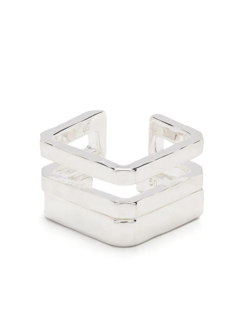 Zadig&Voltaire brass angular ring - Silver - zdjęcie produktu nr 2