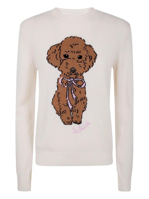 MC2 Saint Barth poodle bow sweater - Neutrals - zdjęcie produktu nr 1