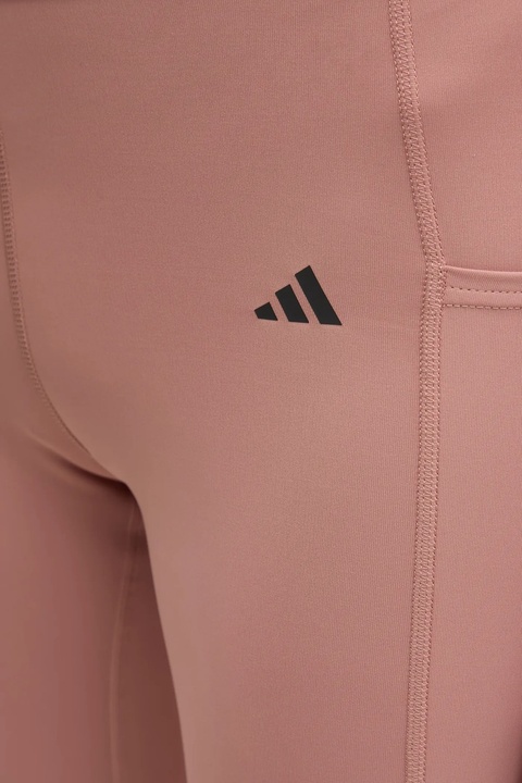 adidas Performance legginsy treningowe Optime kolor różowy gładkie JI8379 - zdjęcie produktu nr 2
