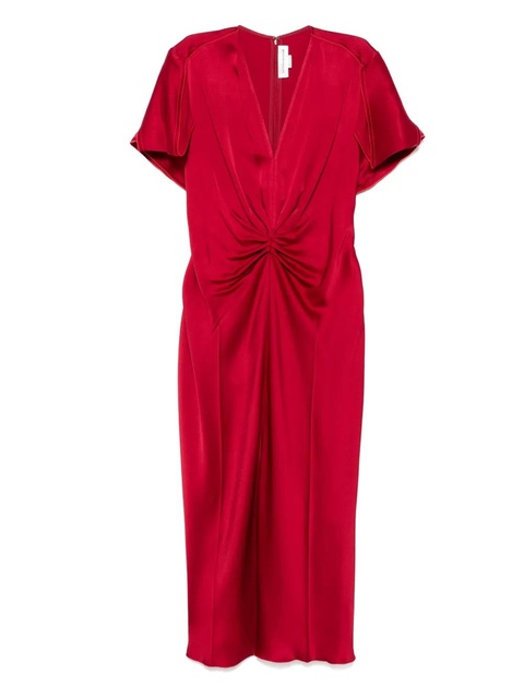 Victoria Beckham gathered-detail midi dress - zdjęcie produktu nr 1