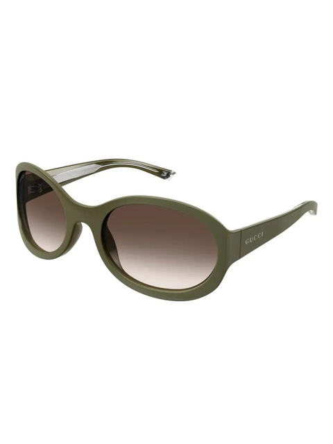 Gucci Eyewear GG2012S oval-frame sunglasses - Green - zdjęcie produktu nr 2