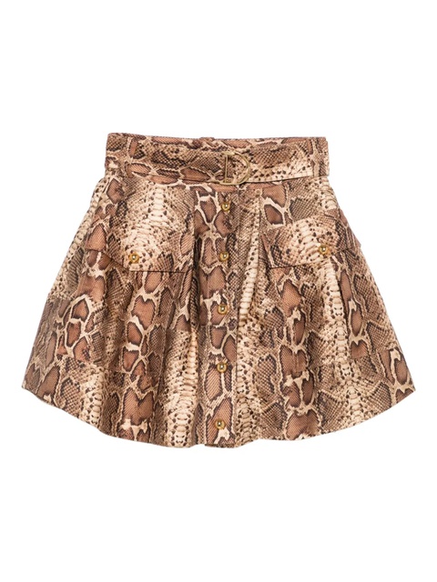 ZIMMERMANN Hypnotic mini full skirt - Brown - zdjęcie produktu nr 1