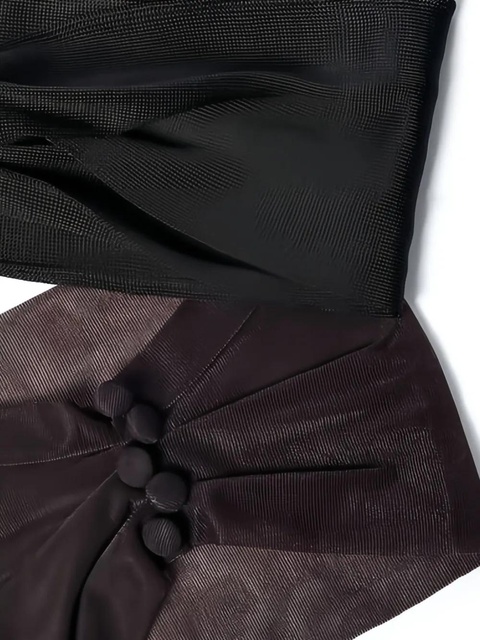 Saint Laurent pleated button headband (set of three) - Brown - zdjęcie produktu nr 2