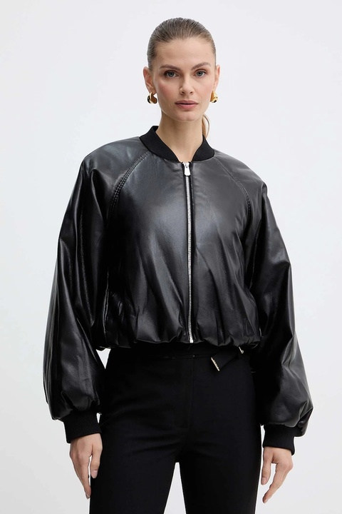 Pinko kurtka bomber kolor czarny zimowa 105372 A2P4 - zdjęcie produktu nr 1
