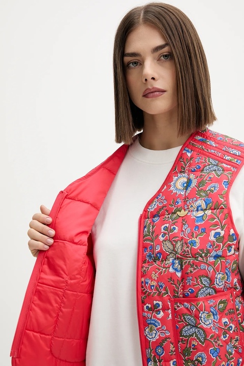 adidas Originals bezrękawnik Liberty kolor różowy przejściowy JW5197 - zdjęcie produktu nr 2