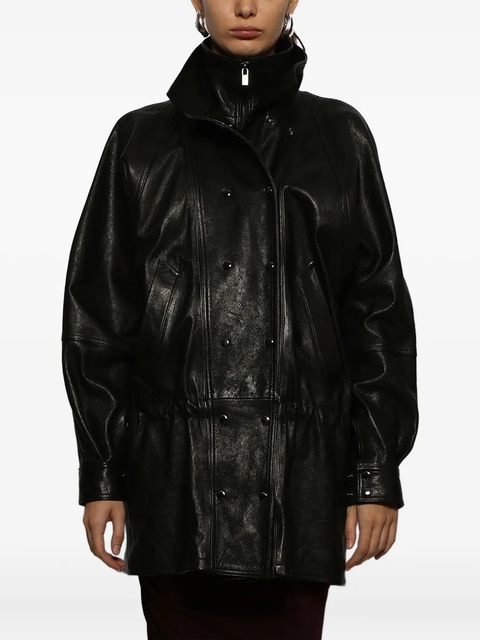 Magda Butrym double-breasted leather jacket - Black - zdjęcie produktu nr 2
