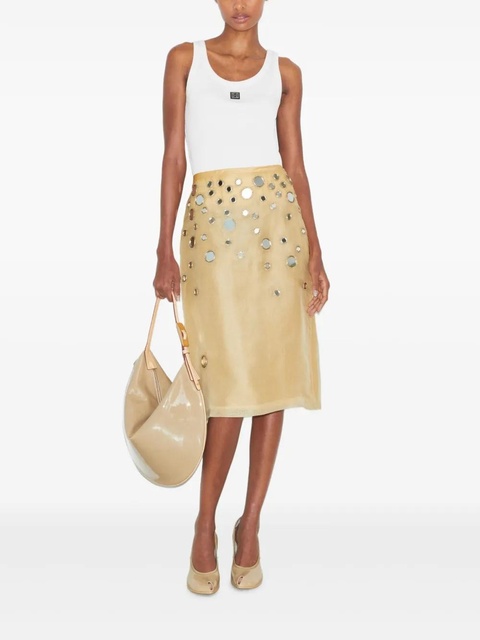 Tory Burch embellished mirror skirt - Neutrals - zdjęcie produktu nr 2