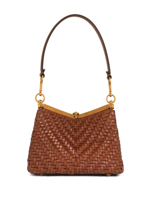 ETRO small Vela woven shoulder bag - Brown - zdjęcie produktu nr 2