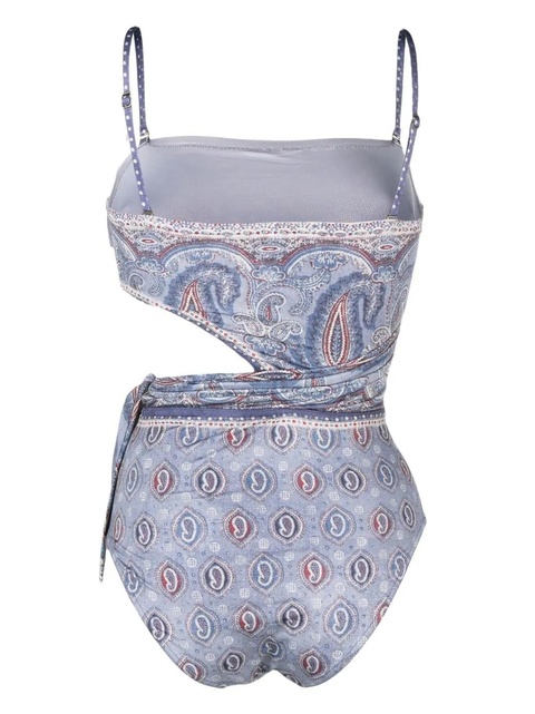ZIMMERMANN Vitali Placement paisley print swimsuit - Blue - zdjęcie produktu nr 2