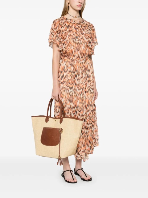 Longchamp large Le Pliage Collection Basket tote bag - Neutrals - zdjęcie produktu nr 2